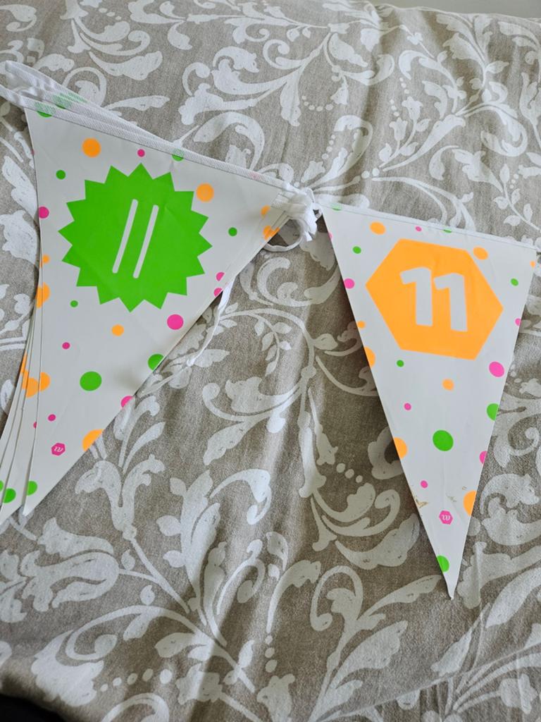 Vlaggetjes voor 11-jarige, Diversen, Vlaggen en Wimpels, Ophalen