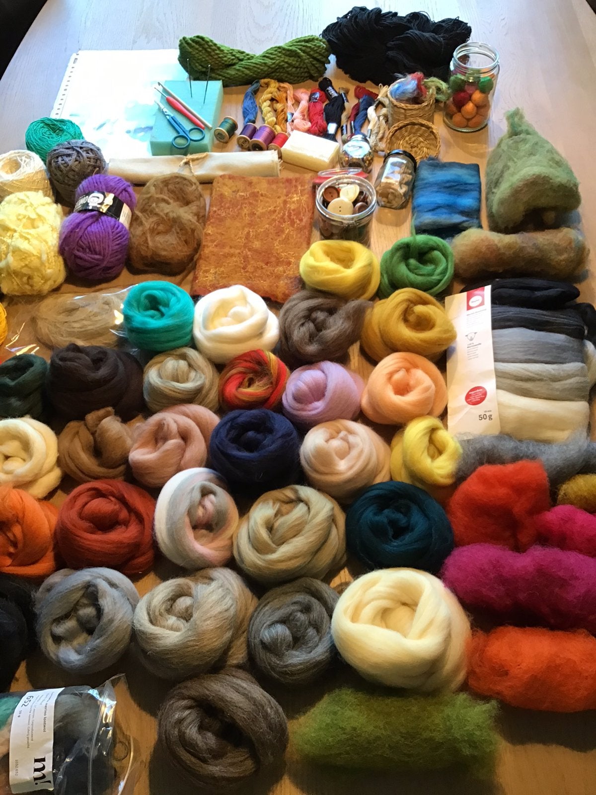 Hobby, handwerk, wol pakket, Verzenden, Gebruikt, Los Vilt, Wolvilt