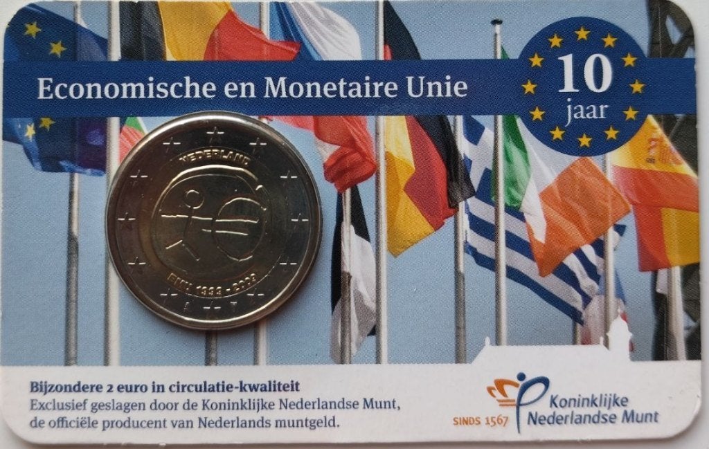 Coincard 2009 - 10 jaar EMU - Circ., Verzenden, Overige landen, 2 euro, Setje