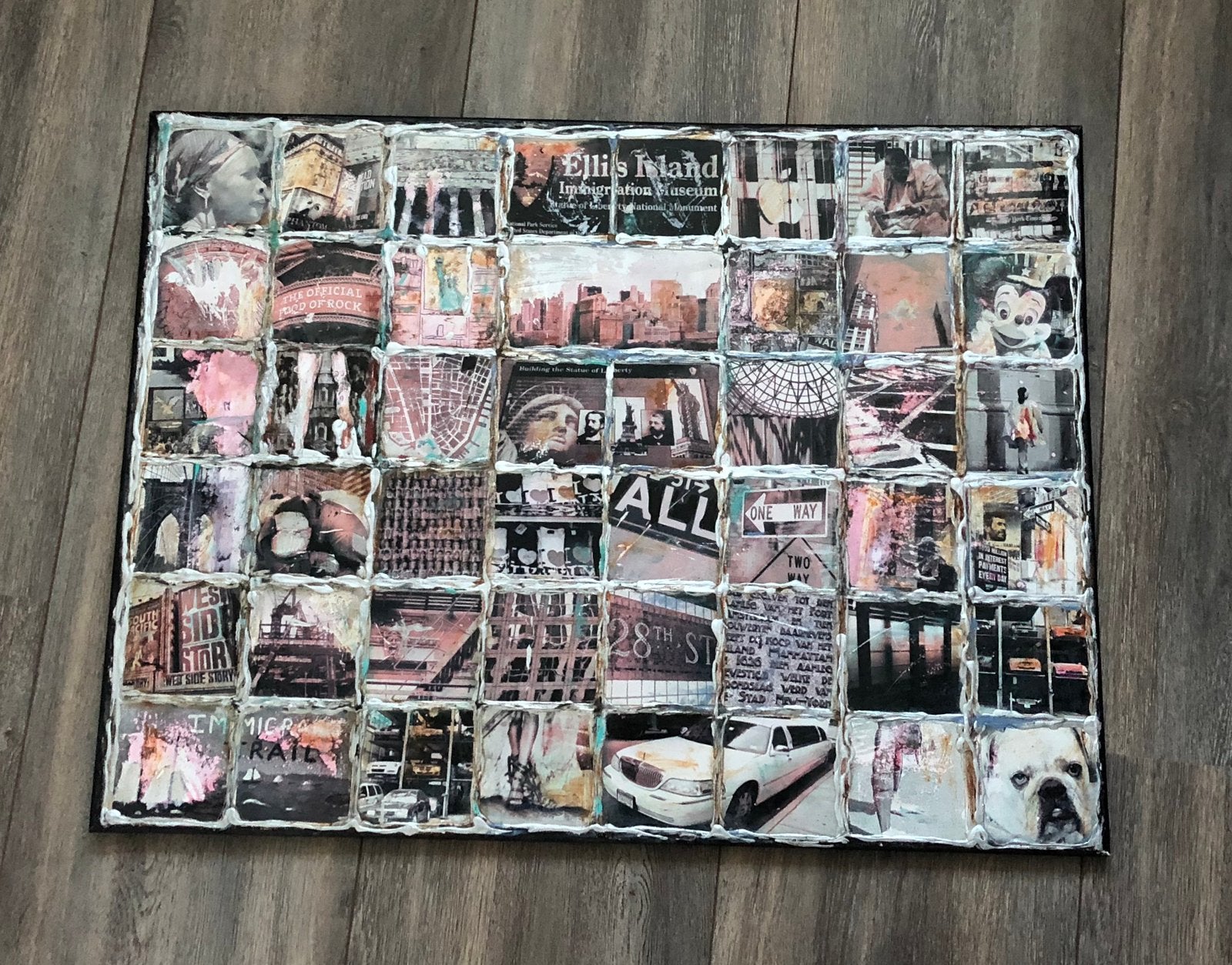 ZGAN Heel leuk Canvas schilderij - 80x60, 50 – 75, Ophalen of Verzenden, Zo goed als nieuw, Schilderij