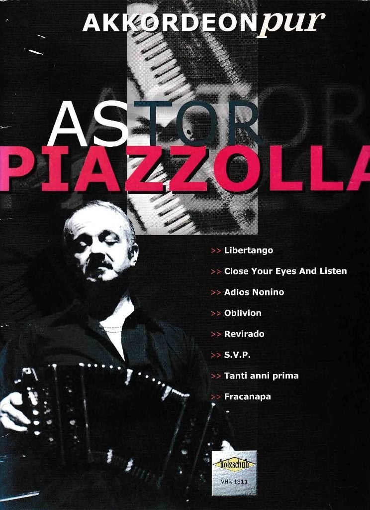 Accordeon Pur Piazolla ( 921 ), Muziek en Instrumenten, Bladmuziek, Ophalen of Verzenden, Zo goed als nieuw, Artiest of Componist