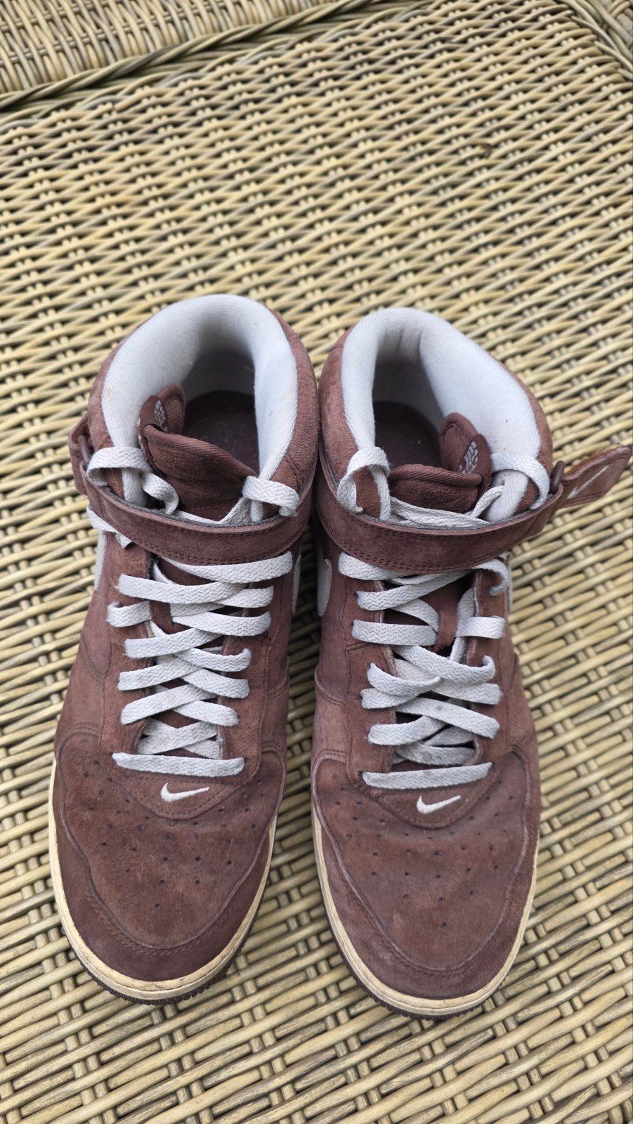 Nike Air Force 1 Mid Chocolate - Maat 46, Kleding | Heren, Bruin, Ophalen of Verzenden, Sneakers of Gympen, Gedragen