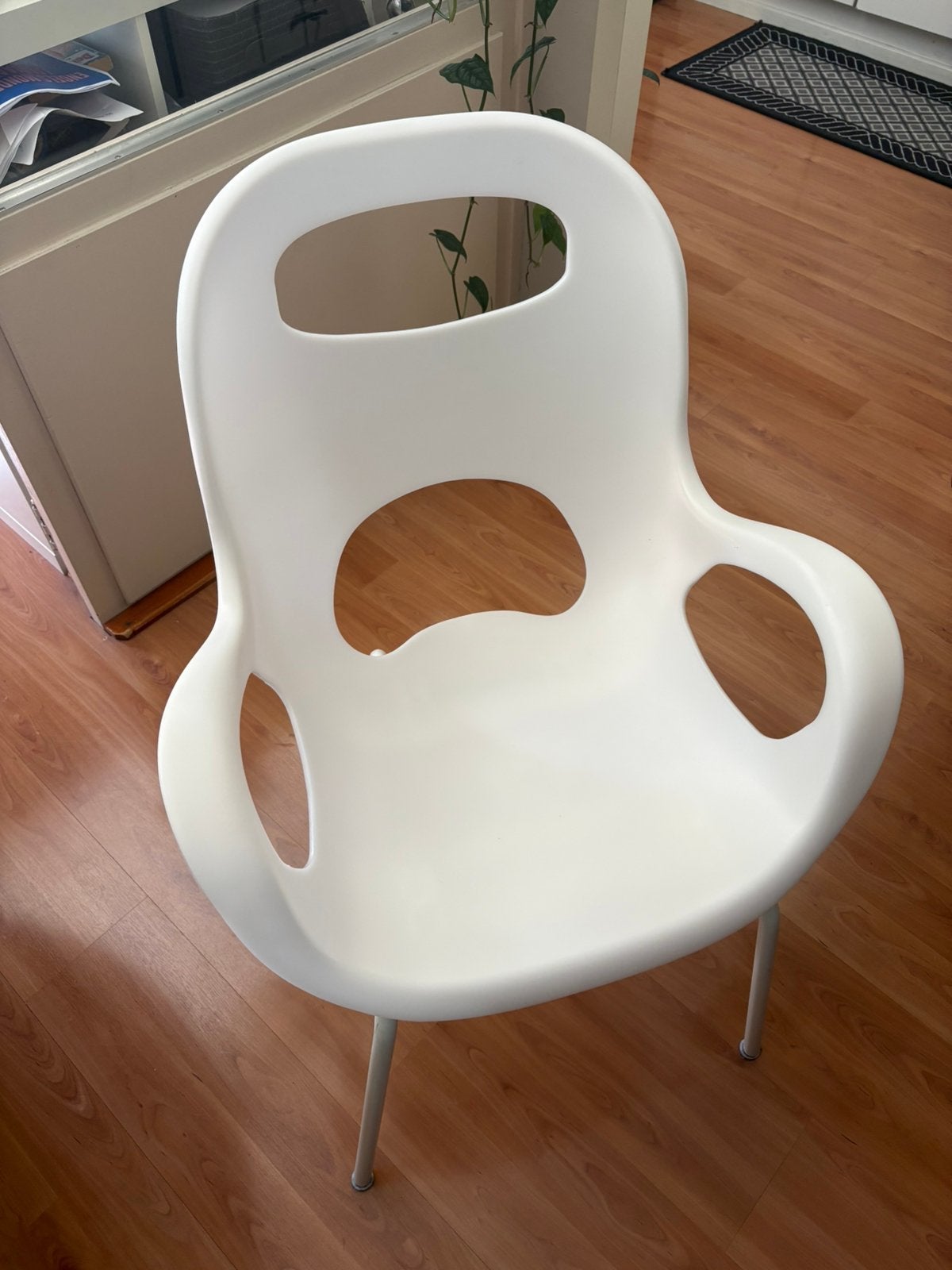 Witte Umbra Oh eetkamerstoelen 4 st., Ophalen, Kunststof, Gebruikt, Wit