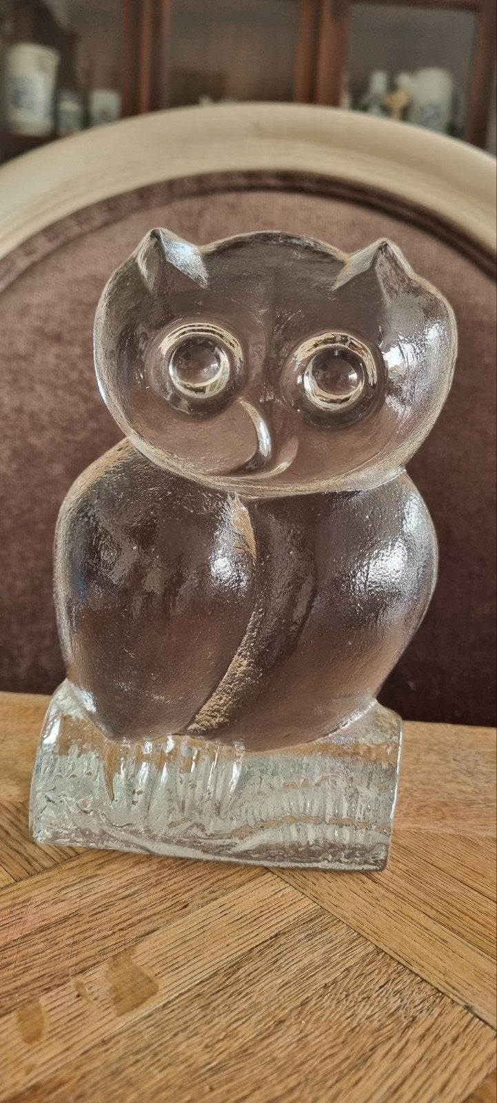 Kosta Boda Grote Uil van Massief glas, Ophalen of Verzenden