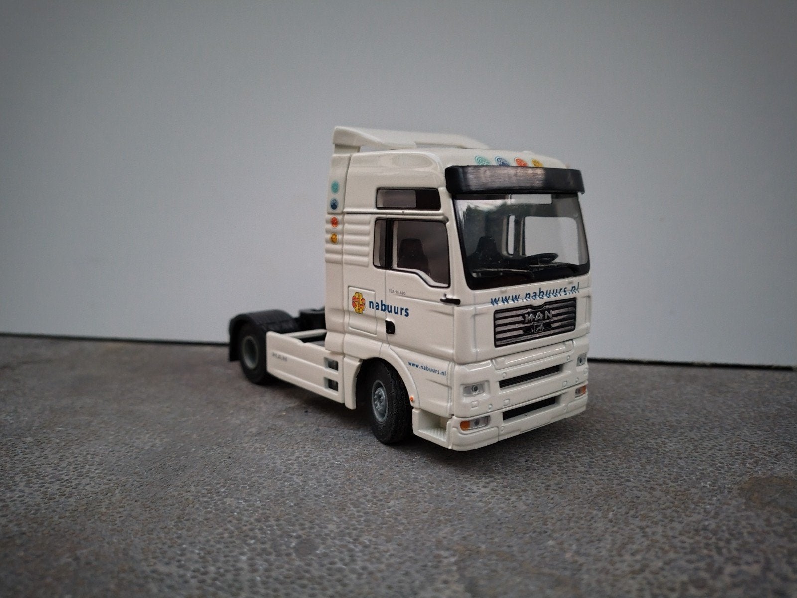 MAN Nabuurs Transport Vrachtwagen Model, Hobby en Vrije tijd, Modelauto's | 1:50, Ophalen of Verzenden, Zo goed als nieuw, Bus of Vrachtwagen