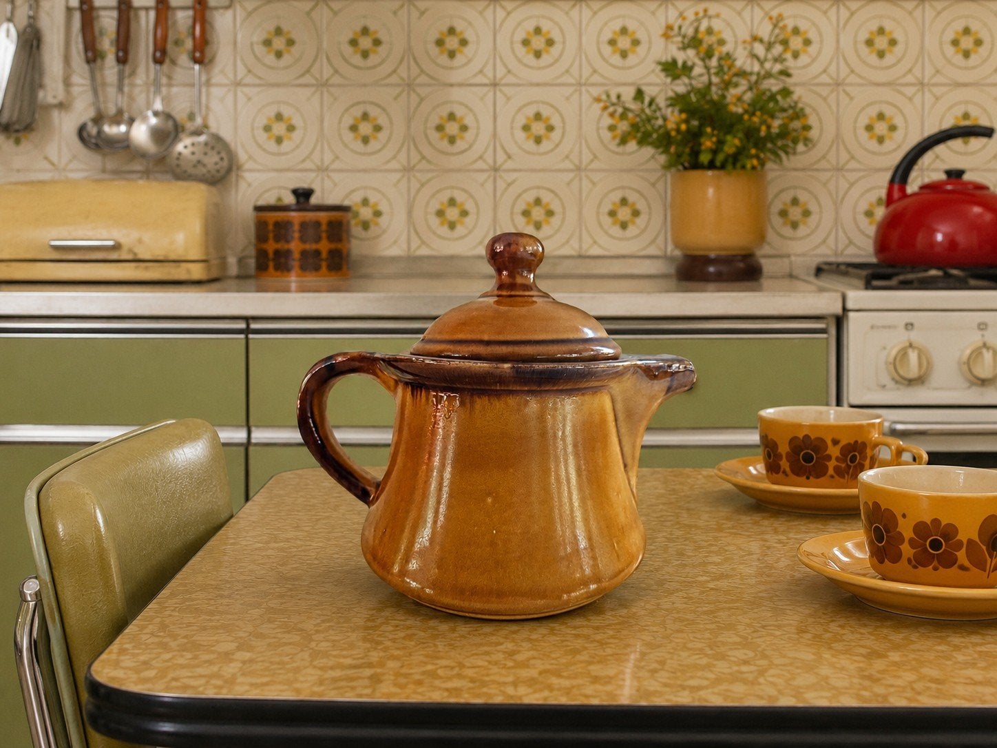 Vintage St. Clément Aardewerk Koffie/Theepot - Jaren '60/'70, Verzenden