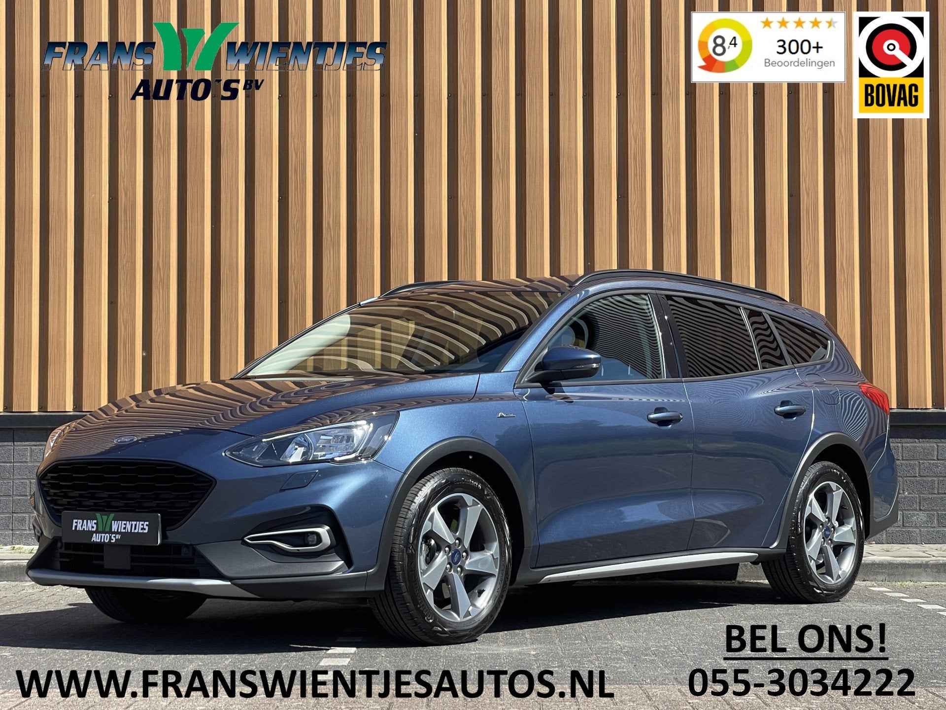 Ford FOCUS Wagon 1.0 EcoBoost Titanium X Business | Cruise C, Stof, Gebruikt, Automatische klimaatregeling, Blauw