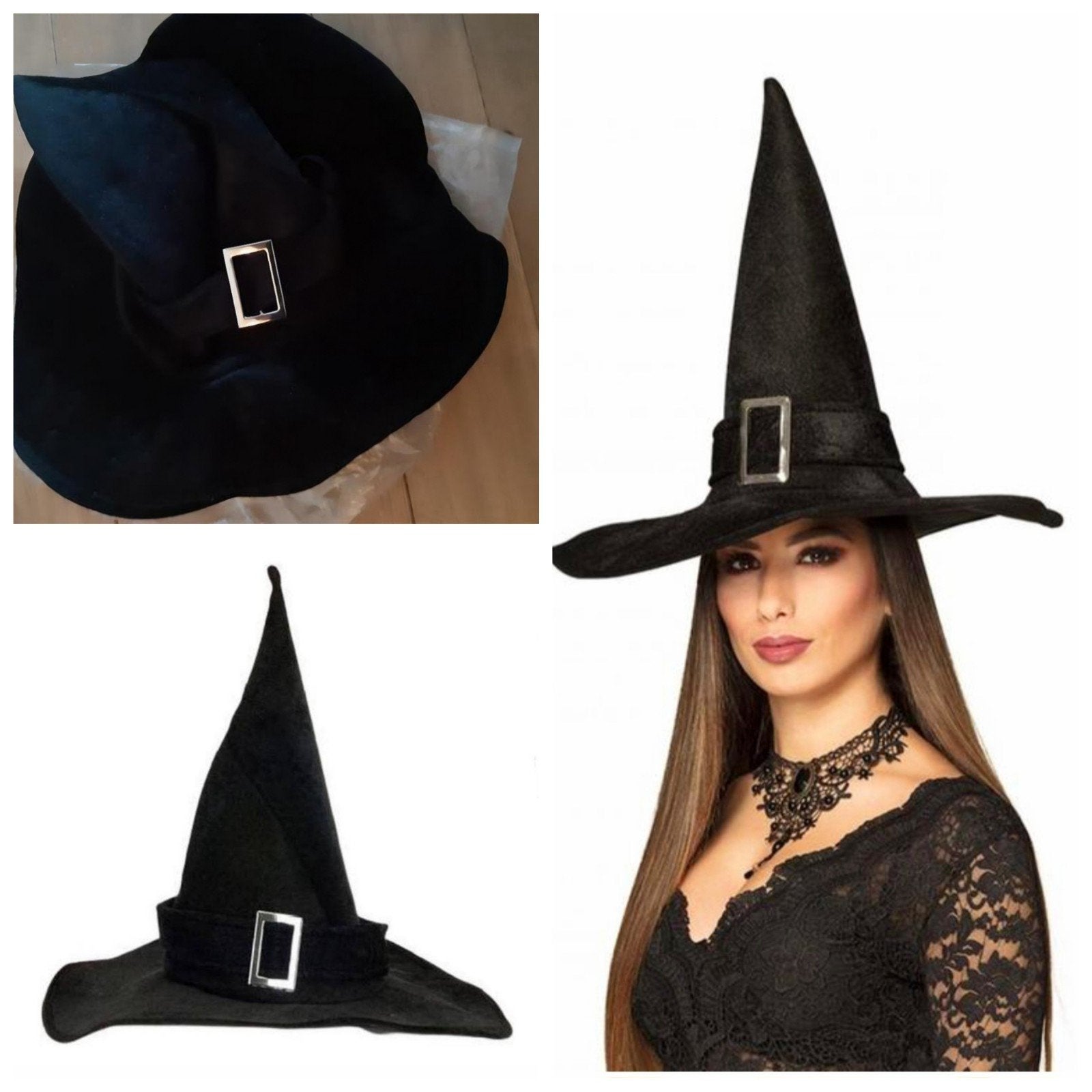 Nieuw fluweel zwarte hoed. Theater/carnaval/feest/halloween., Kleding | Dames, Ophalen, Nieuw, One size fits all