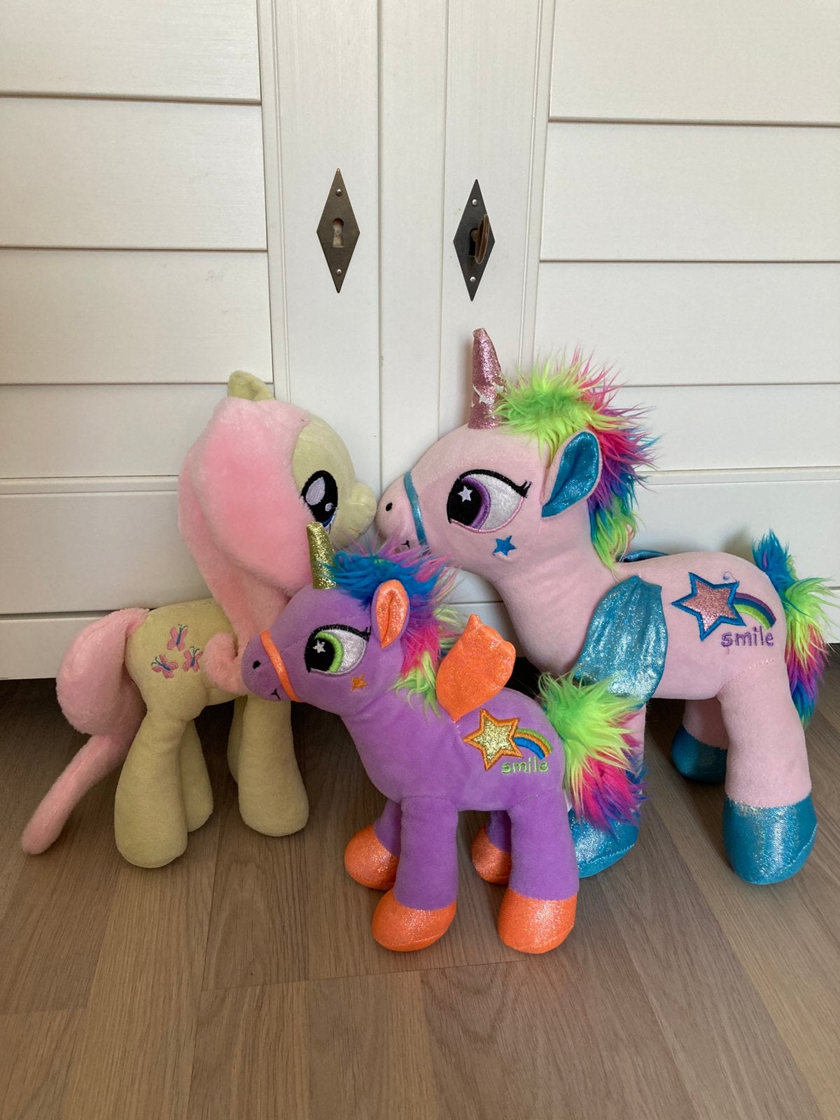 Drie knuffels My Little Pony, Ophalen of Verzenden, Zo goed als nieuw