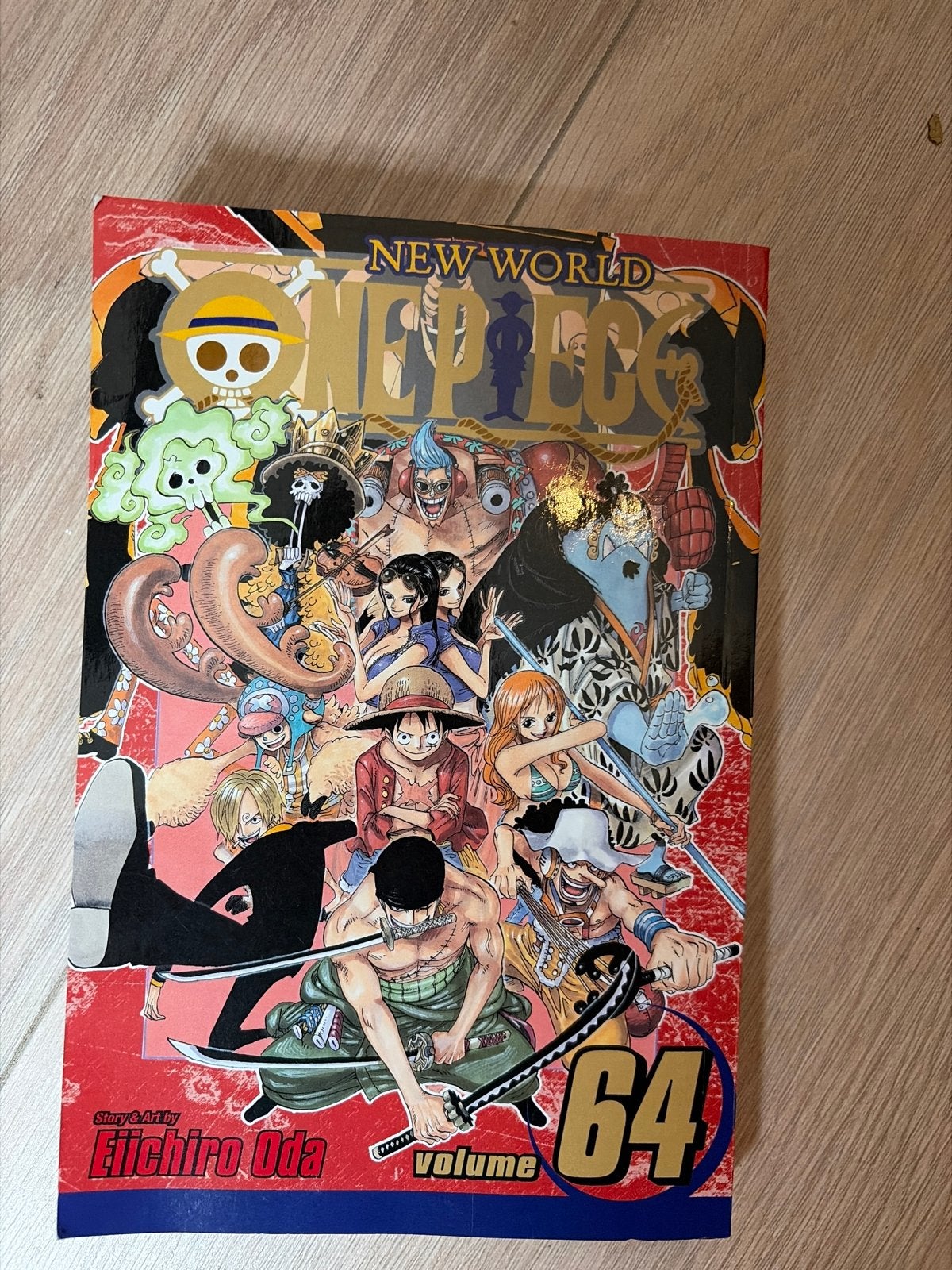 One Piece Manga Volume 64 - New World Part 4, Eén stripboek, Ophalen of Verzenden, Zo goed als nieuw