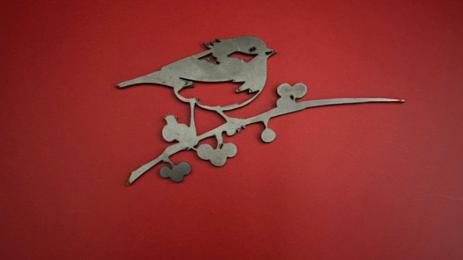 Cortenstaal mus - metalen vogel stake voor in de tuin, Verzenden, Nieuw