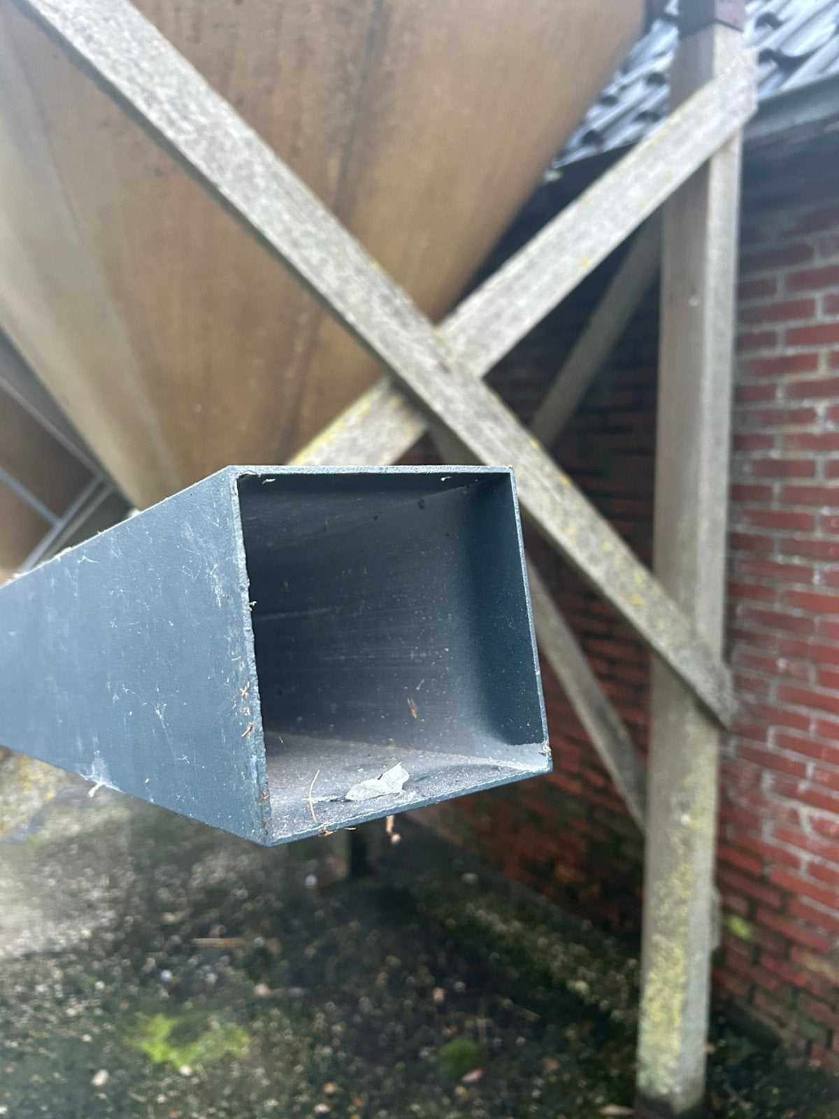 KOKERPROFIEL ALU HEMELWATERAFVOER REGENWATERPIJP, Gebruikt, Aluminium, NVT, NVT