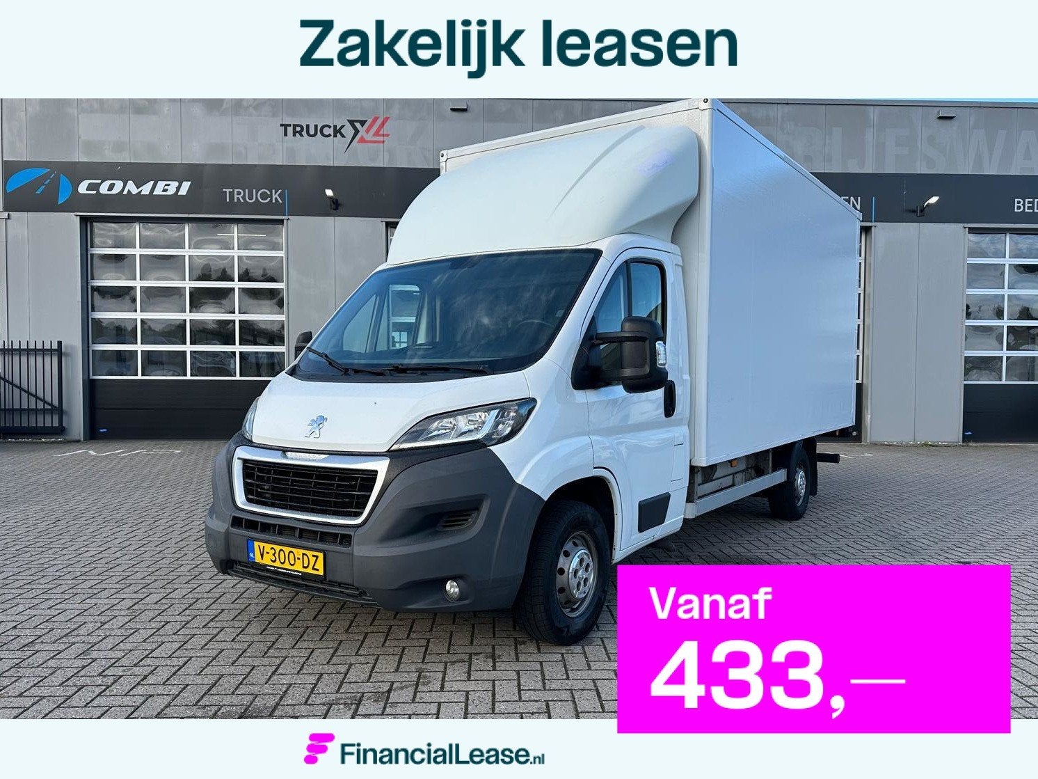 Peugeot Boxer 2.2 HDI Bakwagen met laadklep, Euro 5, Gebruikt, 4 cilinders, 2500 kg