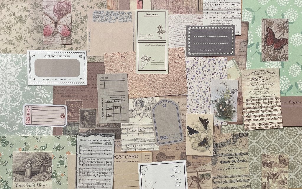 Scrapbooking vintage, kraft papier, Hobby en Vrije tijd, Scrapbooking, Verzenden, Nieuw, Papier of Karton