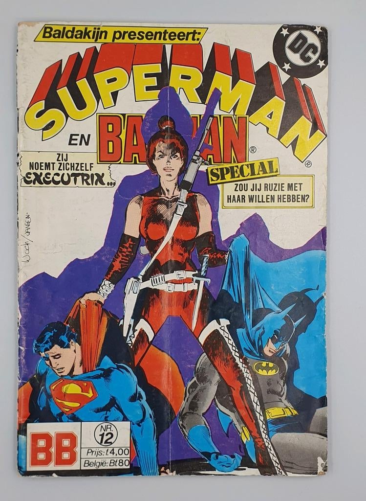 Te koop: Superman en Batman Special - Executrix (Nr. 12), Eén stripboek, Ophalen of Verzenden, Gelezen, Joey Cavalieri, Stan Woch