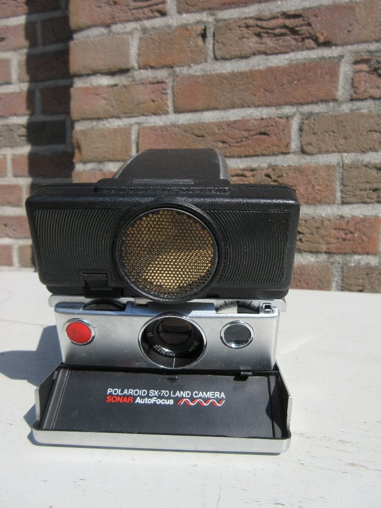 Vintage Polaroid SX - 70 Land Camera Sonar Autofocus, Audio, Tv en Foto, Fotocamera's Analoog, Ophalen of Verzenden, Gebruikt