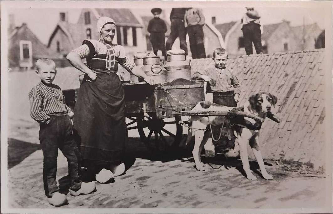 Fotokaart Hondenkar Spakenburg (Utrecht) – Van Agtmaal, Ophalen of Verzenden, Voor 1920, Ongelopen, Utrecht