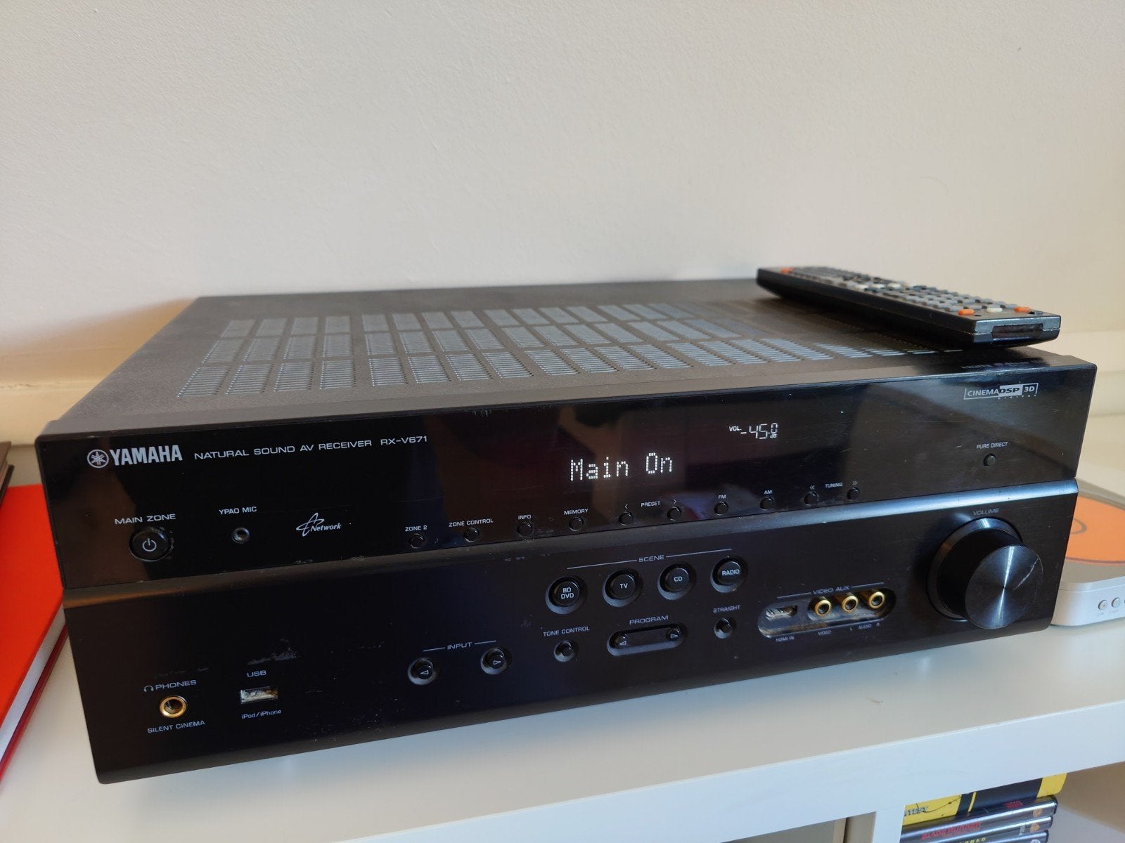 Yamaha RX-V671 AV Receiver, Gebruikt, Yamaha, Ophalen of Verzenden, 120 watt of meer