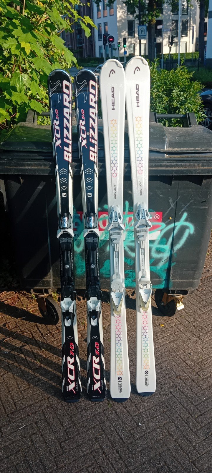 Complete Ski Sets + Stokken – Blizzard XCR20 & HEAD Easy Joy, Sport en Fitness, Ophalen of Verzenden