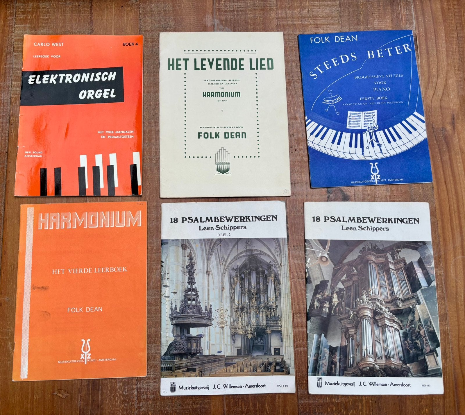 28 leerboeken voor orgel, harmonium of piano, Gebruikt, Piano, Les of Cursus, Ophalen of Verzenden