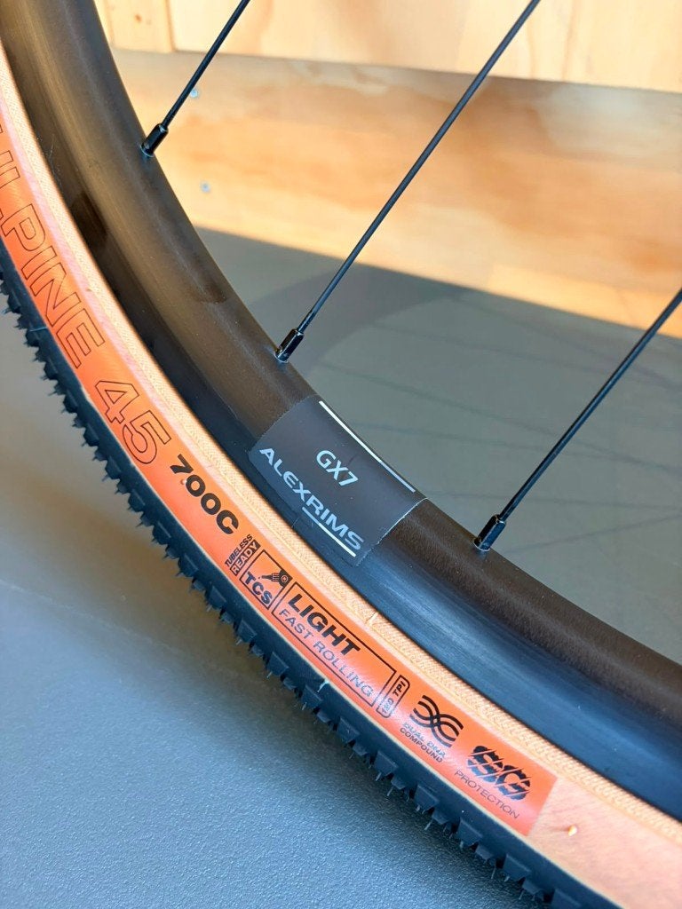 Nieuw gravel wielset Alexrims GX7 + banden 45 mm, Wiel, Alexrims, Nieuw, Ophalen of Verzenden