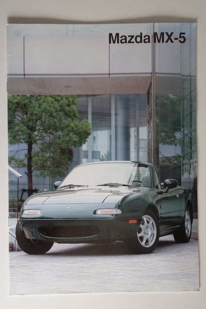 Mazda MX-5 Brochure (1990) - in nw. staat, Boeken, Mazda, Ophalen of Verzenden, Zo goed als nieuw, Mazda