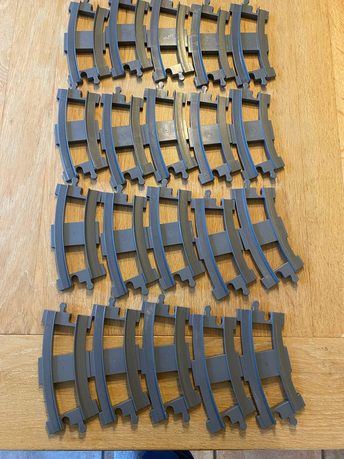 20 originele Duplo treinbaan bochten - uitbreiding set, Ophalen of Verzenden, Gebruikt, Accessoire, Duplo