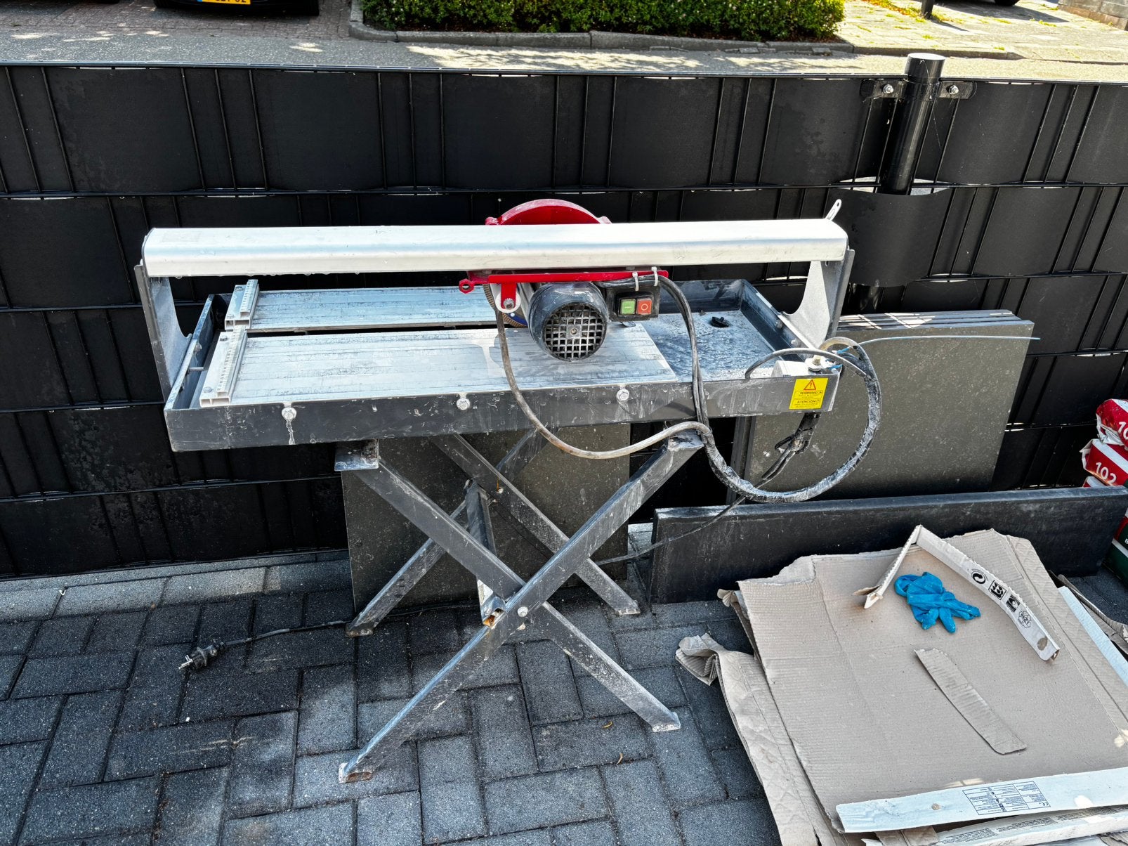TEGELZAAG SNIJDER DU 200BL, Ophalen, Zo goed als nieuw, 600 tot 1200 watt, 30 tot 70 mm