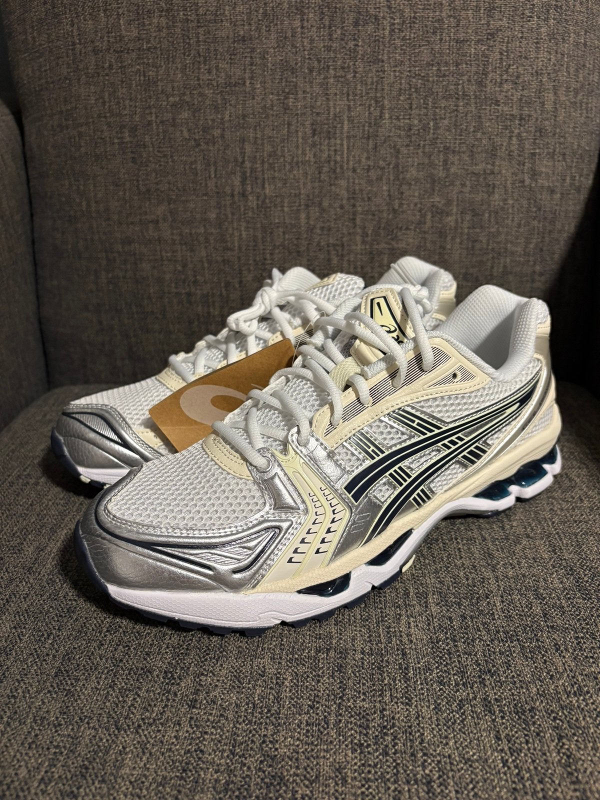 Asics GEL-Kayano 14 - White / Pure Silver, Wit, Nieuw, Ophalen of Verzenden, Sneakers of Gympen