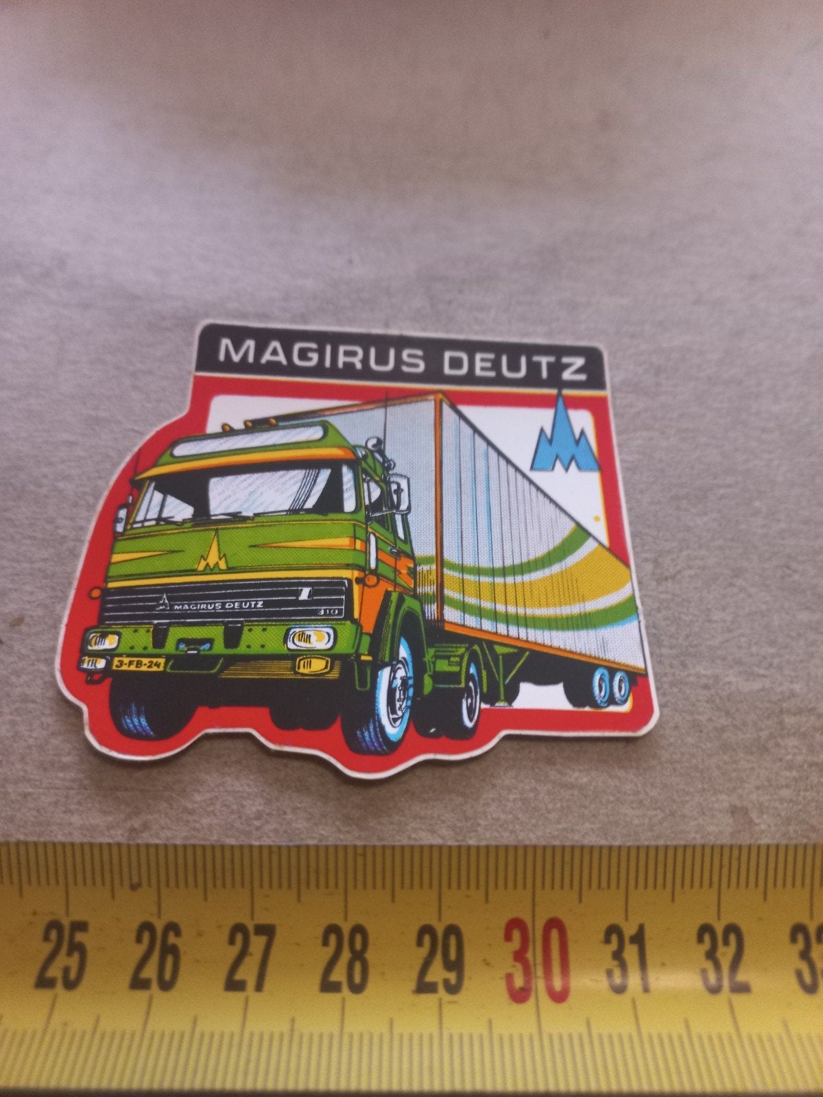 Vintage Magirus Deutz Vrachtwagen Sticker, Ophalen of Verzenden, Gebruikt
