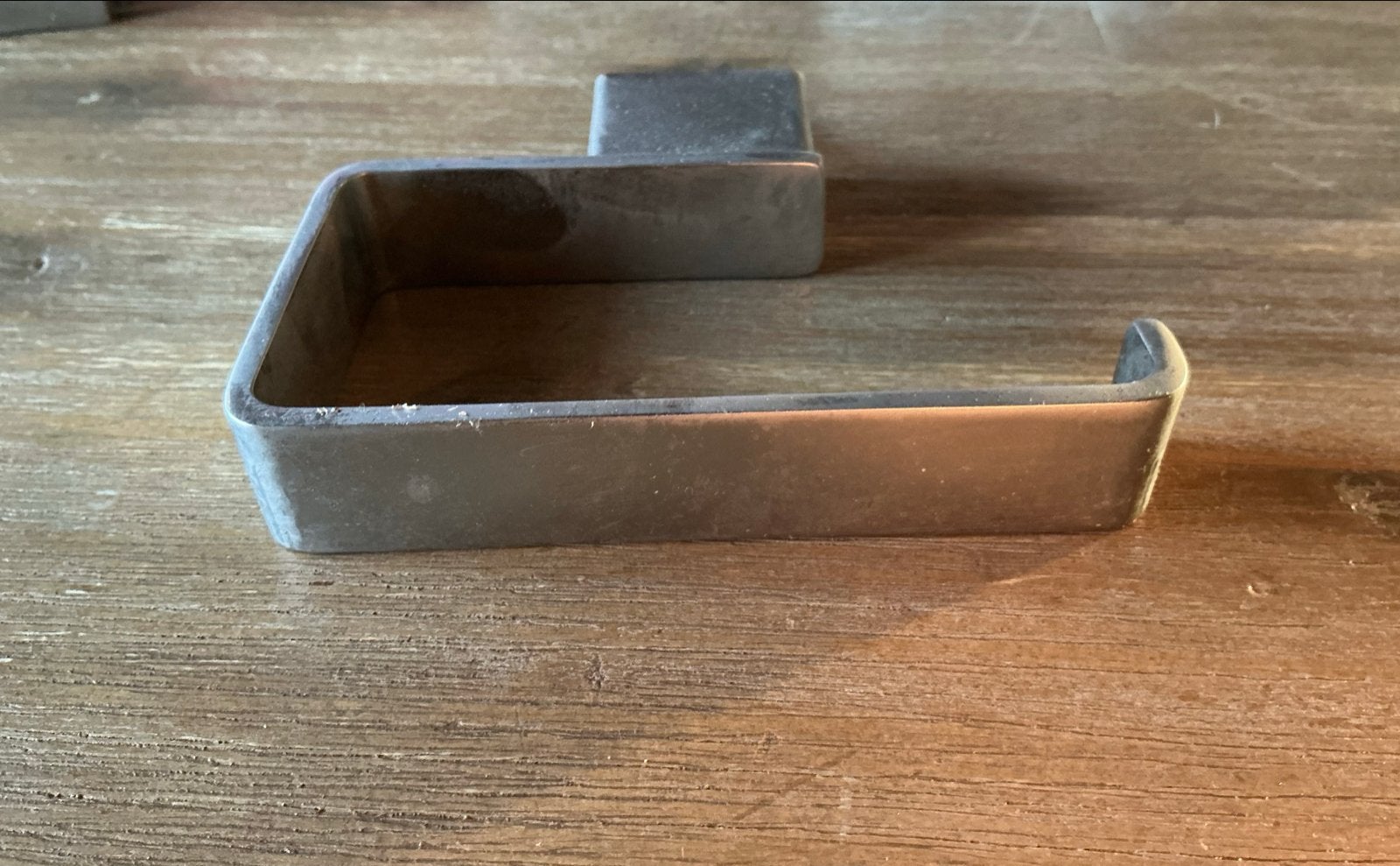 Metalen toiletrolhouder, Ophalen of Verzenden, Gebruikt, Grijs, Handdoekenrek