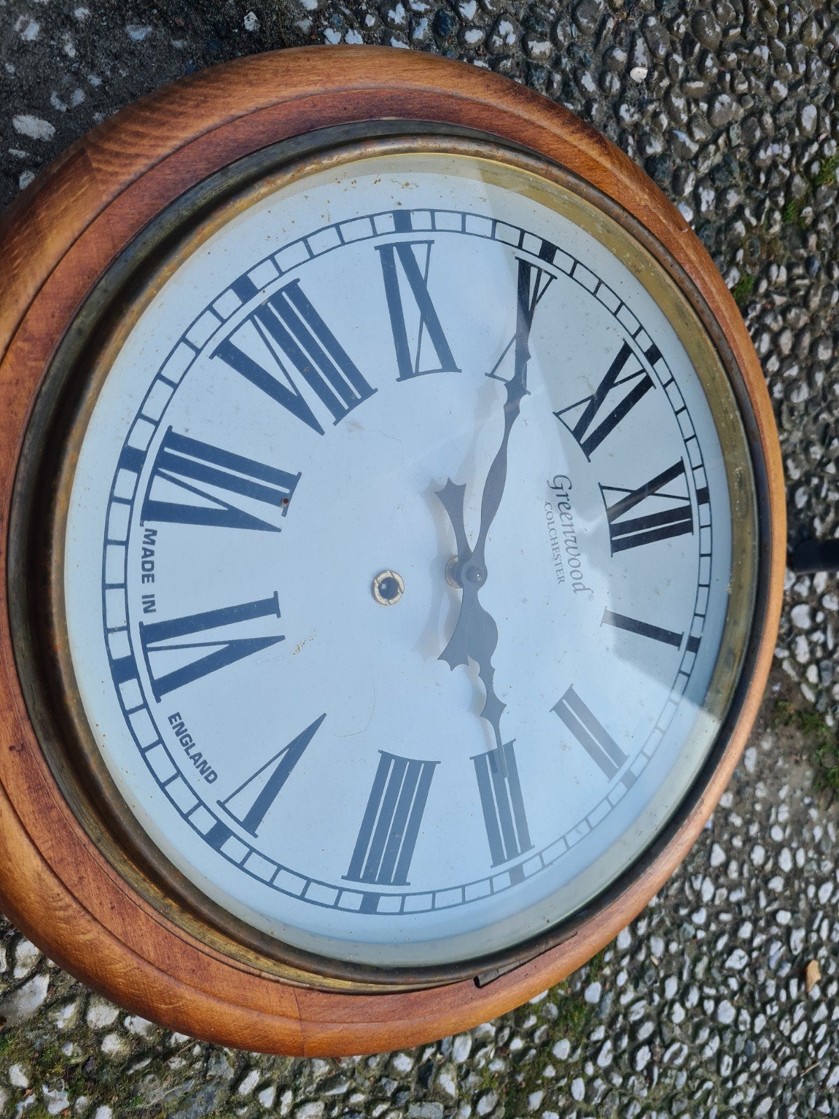 Greenwood Colchester wandklok met sleutel, Made in England, Ophalen of Verzenden