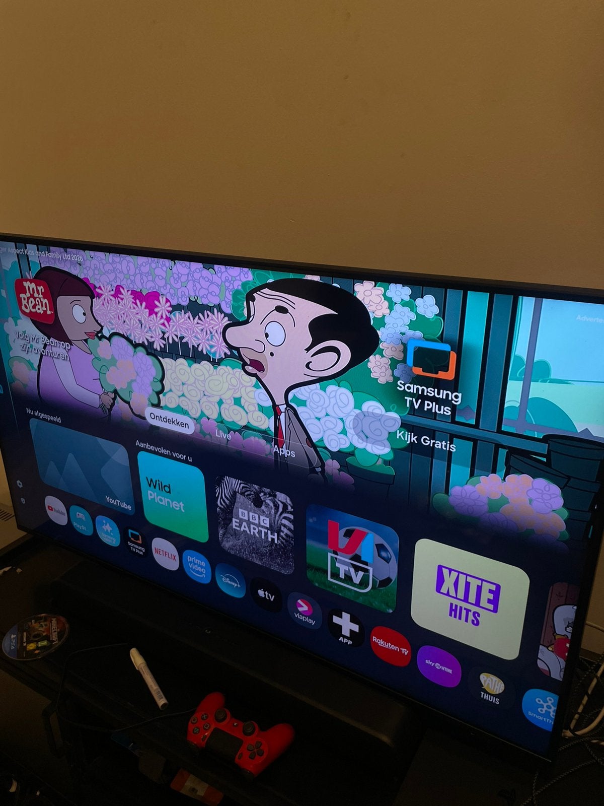 Samsung smart tv, Ophalen, QLED, Zo goed als nieuw, 100 Hz