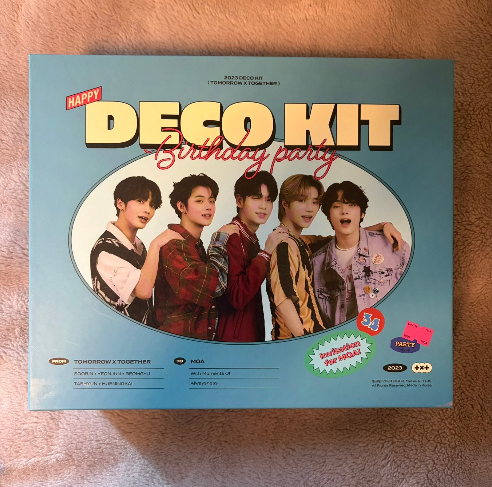 [TXT] Tomorrow X Together Deco Kit 2023, Ophalen of Verzenden, Zo goed als nieuw