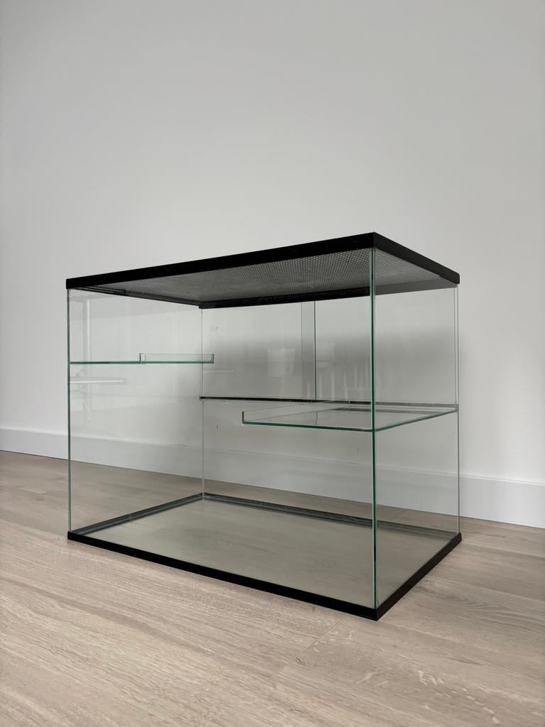 Glazen gerbilkooi (65 x 40 x 50), Dieren en Toebehoren, Kooi, Gebruikt, Hamster, 75 tot 110 cm