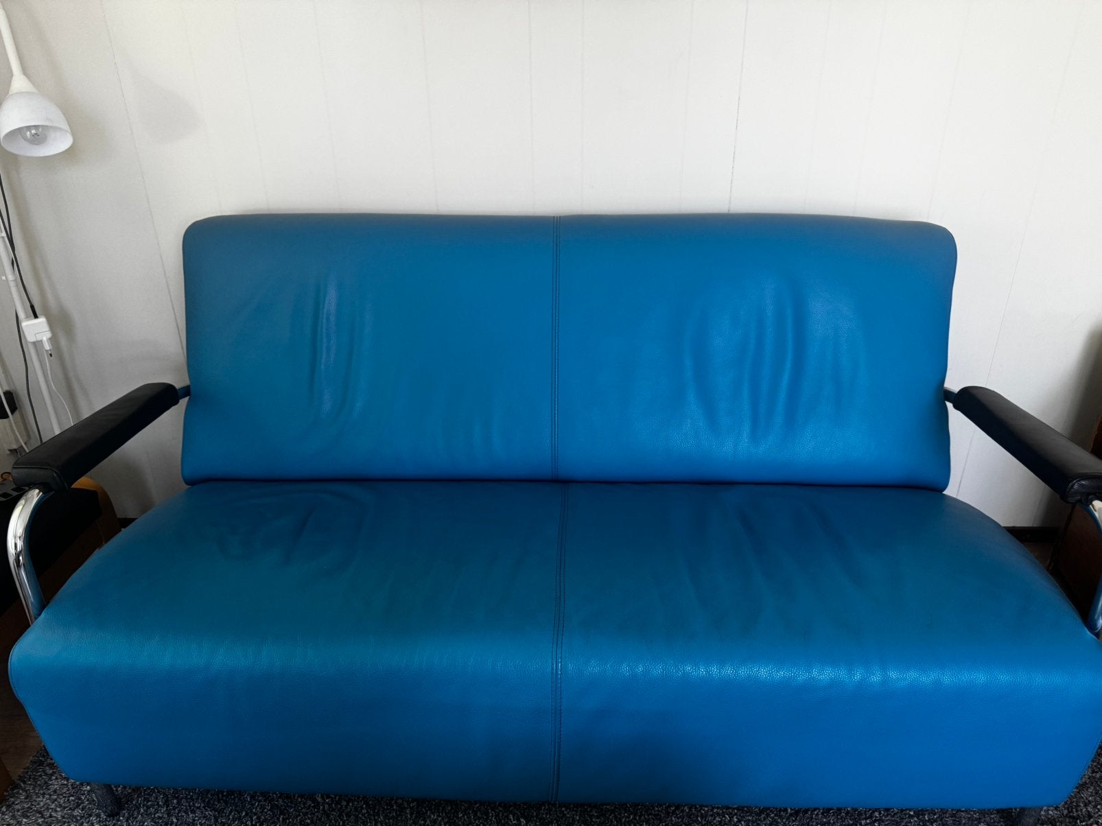 Montel bank in nette staat, Ophalen, Gebruikt, Blauw, Tweepersoons