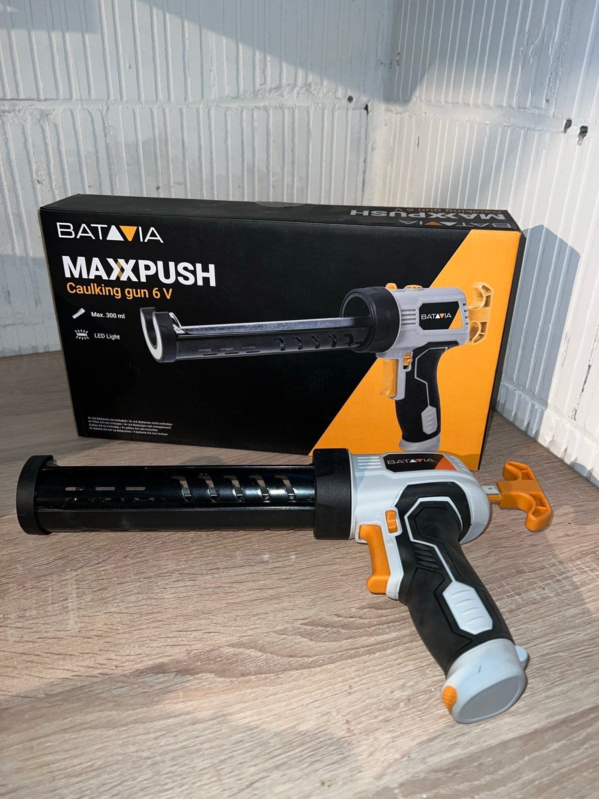 Batavia Maxxpush Kitspuit 6V, Doe-het-zelf en Verbouw, Gereedschap | Handgereedschap, Ophalen of Verzenden, Zo goed als nieuw