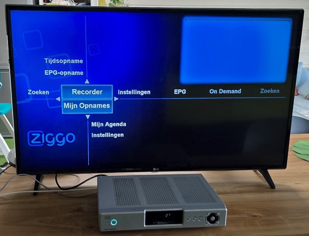 Cisco Ziggo TV ontvanger/HD Recorder 160GB, Ophalen