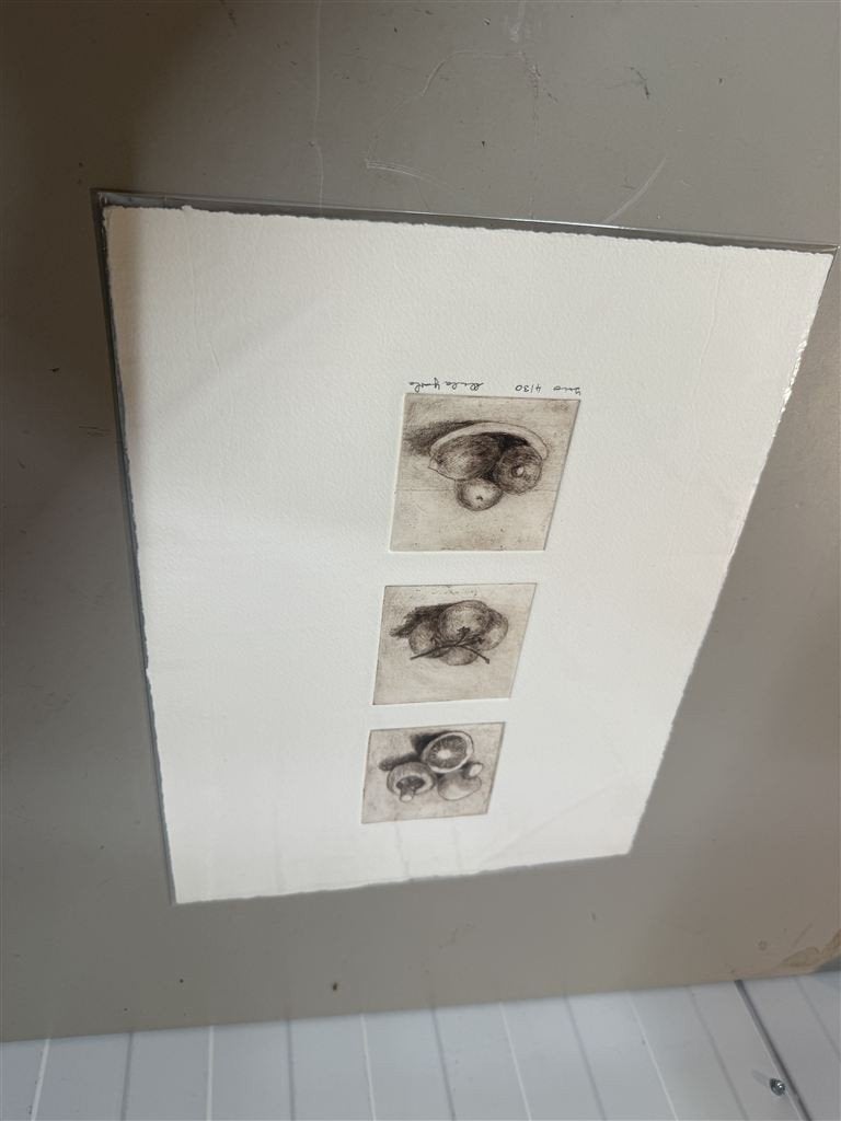 Sheila Yorke - Originele 20e Eeuwse Ets - \"Trio I\", Antiek en Kunst, Ophalen of Verzenden
