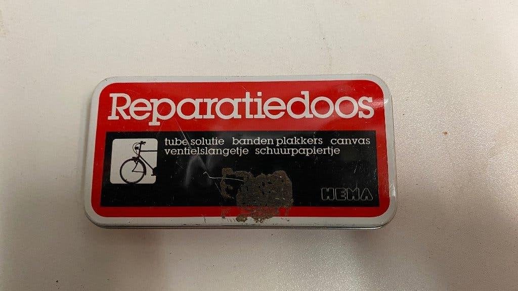 Hema Reparatie Doos voor Fietsbanden, Verzamelen, Ophalen of Verzenden, Gebruikt, Overige, Overige merken