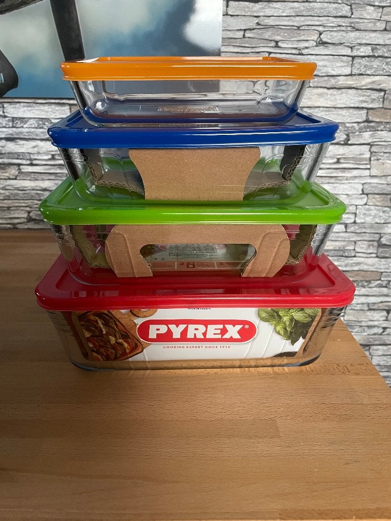 4 Pyrex Cook&Freez ovenschalen met deksel (NIEUW), Huis en Inrichting, Ophalen, Nieuw, Overige merken, Glas