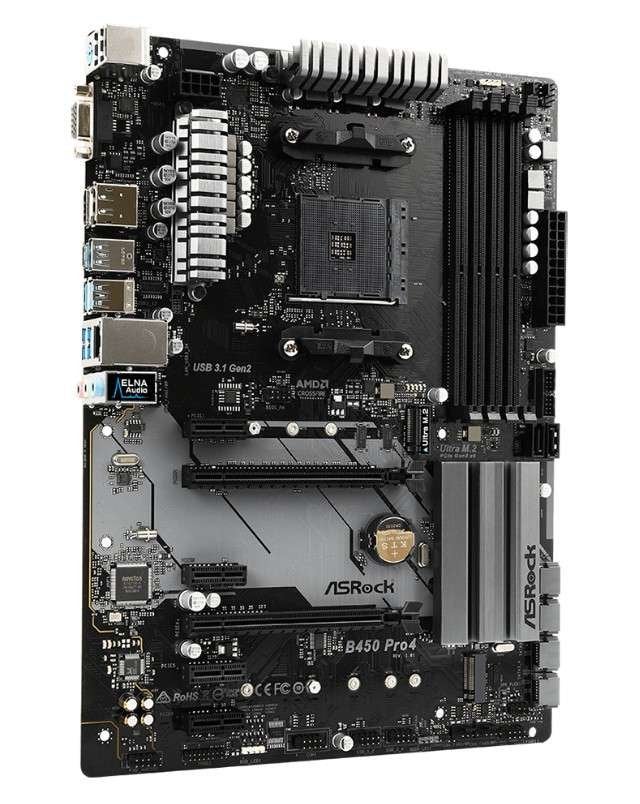 Asrock B450 Pro4 R2.0 AM4 ATX Moederbord, DDR4, AM4, Ophalen of Verzenden, Bijsterhuizen 1111 , Nijmegen Gelderland, NL