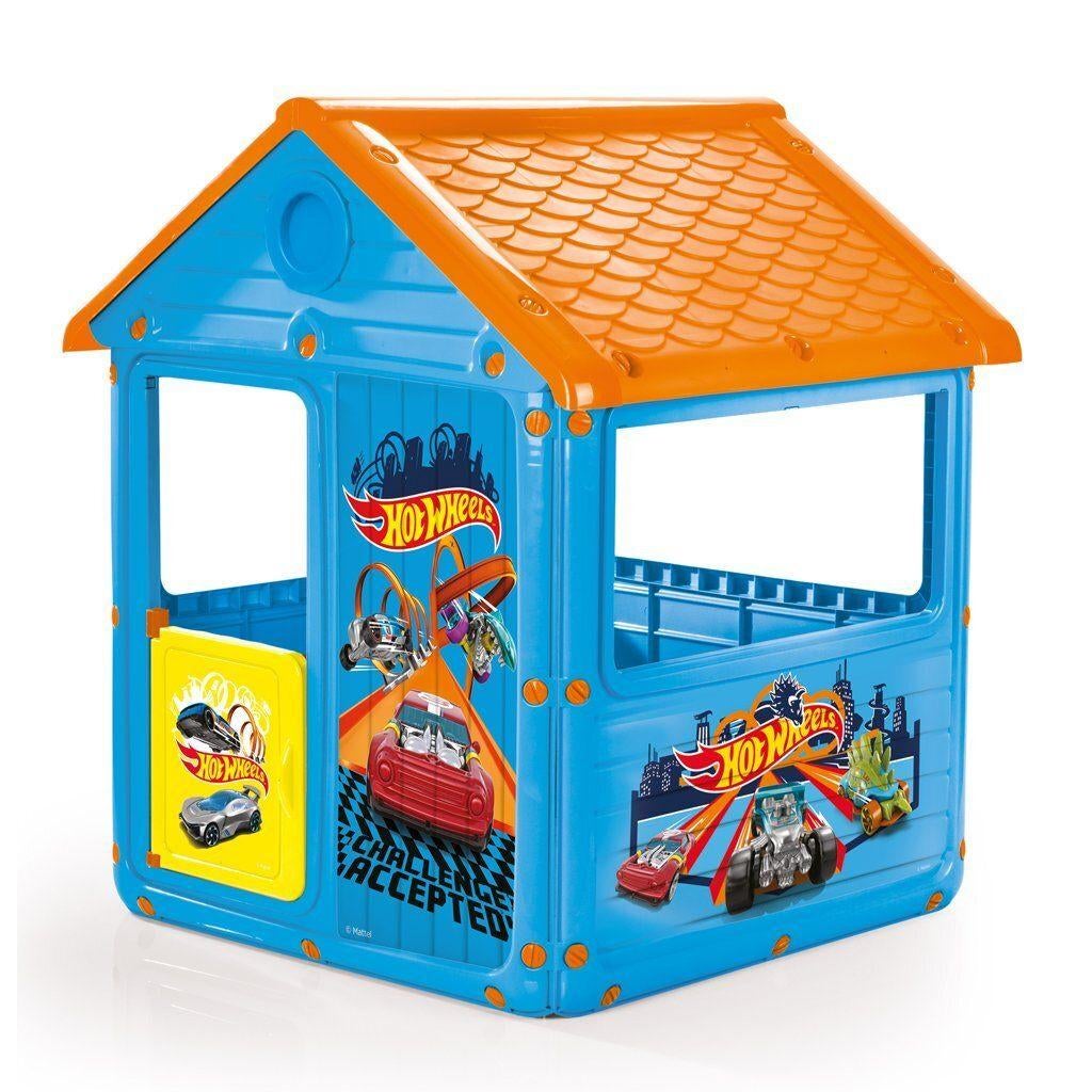 Dolu Hot Wheels Speelhuis 125x100x104 cm Blauw/Oranje, Kinderen en Baby's, Speelgoed | Buiten | Speelhuisjes, Hout, Ophalen of Verzenden