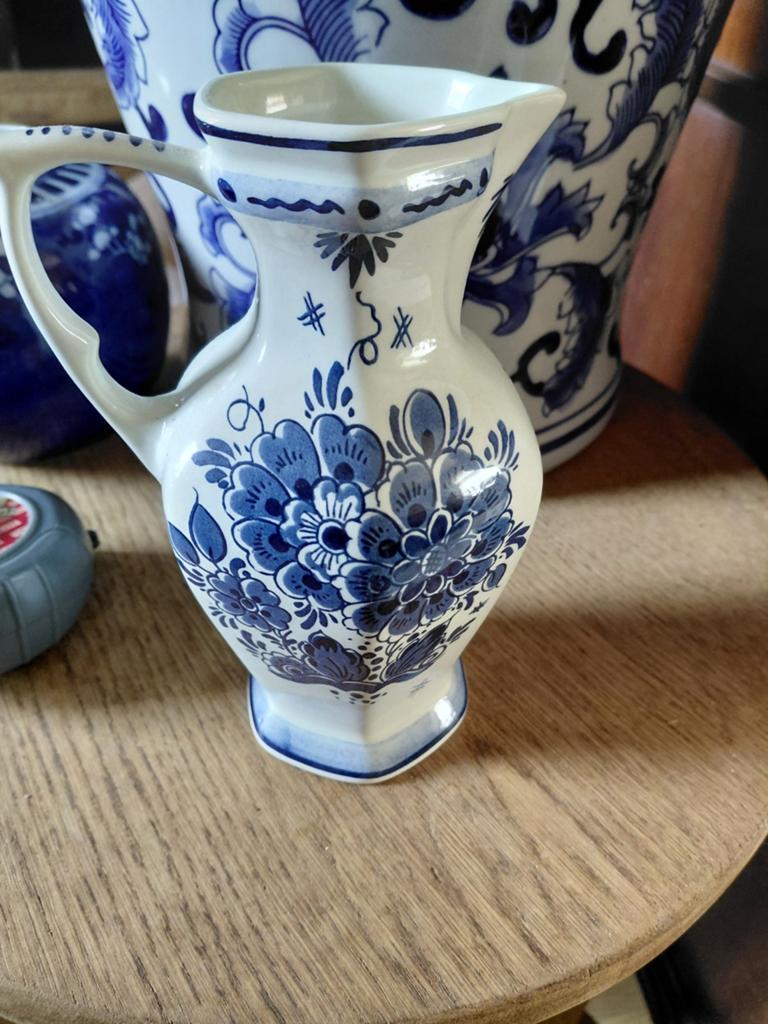 Blauw delfts royal distel vaas oorkruik kruik, Antiek en Kunst, Ophalen