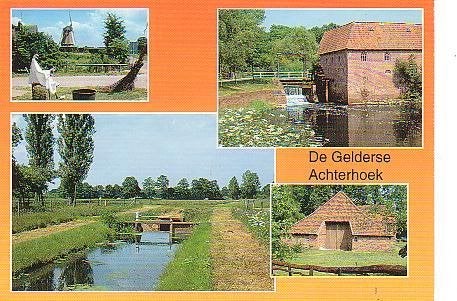 Ansichtkaart 	Achterhoek	4-luik, Verzenden, 1980 tot heden, Gelopen, Gelderland