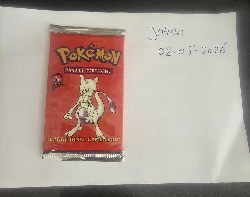 Pokémon Base Set 2 Booster Pack Mewtwo (Heavy) 21,17 gr, Ophalen of Verzenden