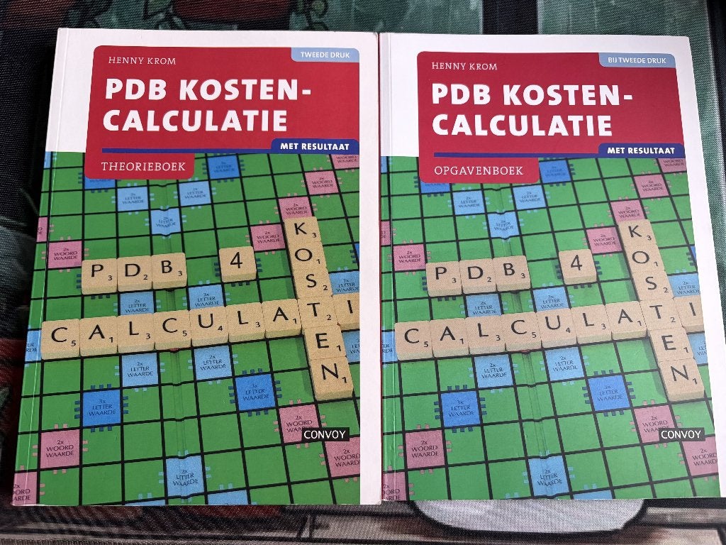 PDB Kosten-Calculatie Theorieboek & Opgavenboek (2e druk), Henny Krom, Ophalen of Verzenden, Zo goed als nieuw, MBO