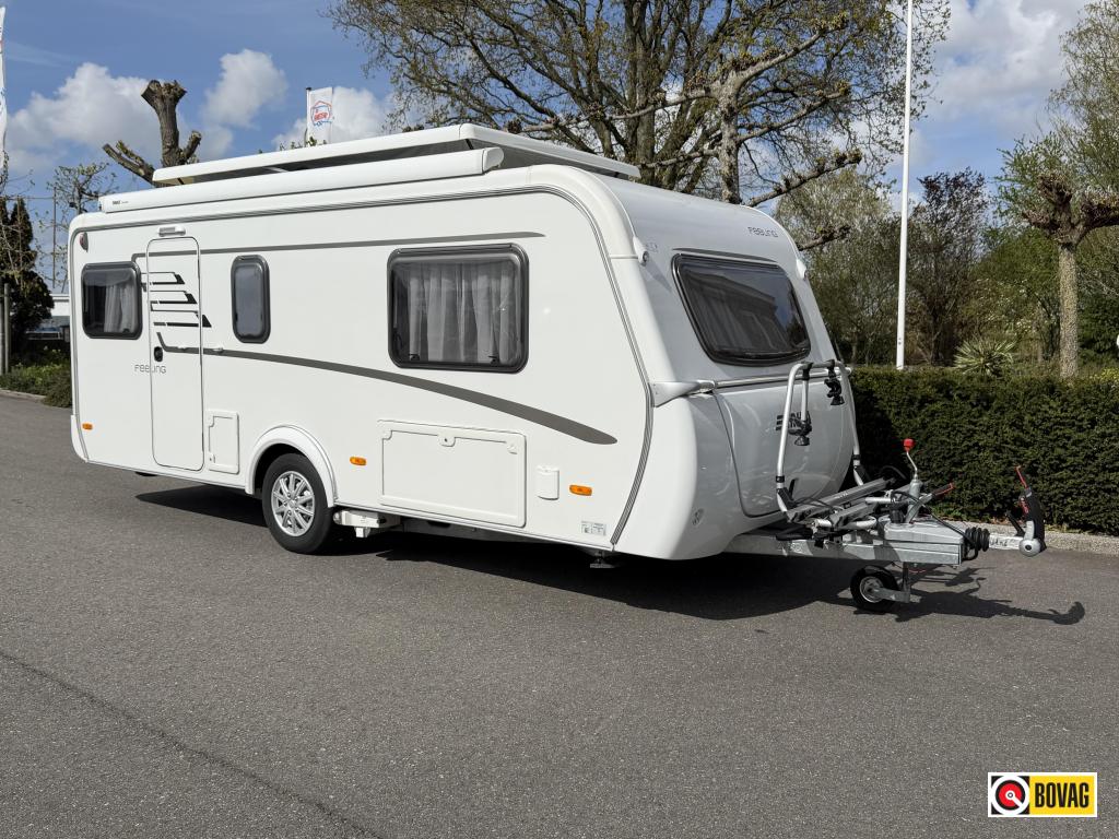 Eriba Feeling 470 VERKOCHT, Caravans en Kamperen, Caravans, Standaardzit, Bedrijf, Tot en met 3, 5 tot 6 meter