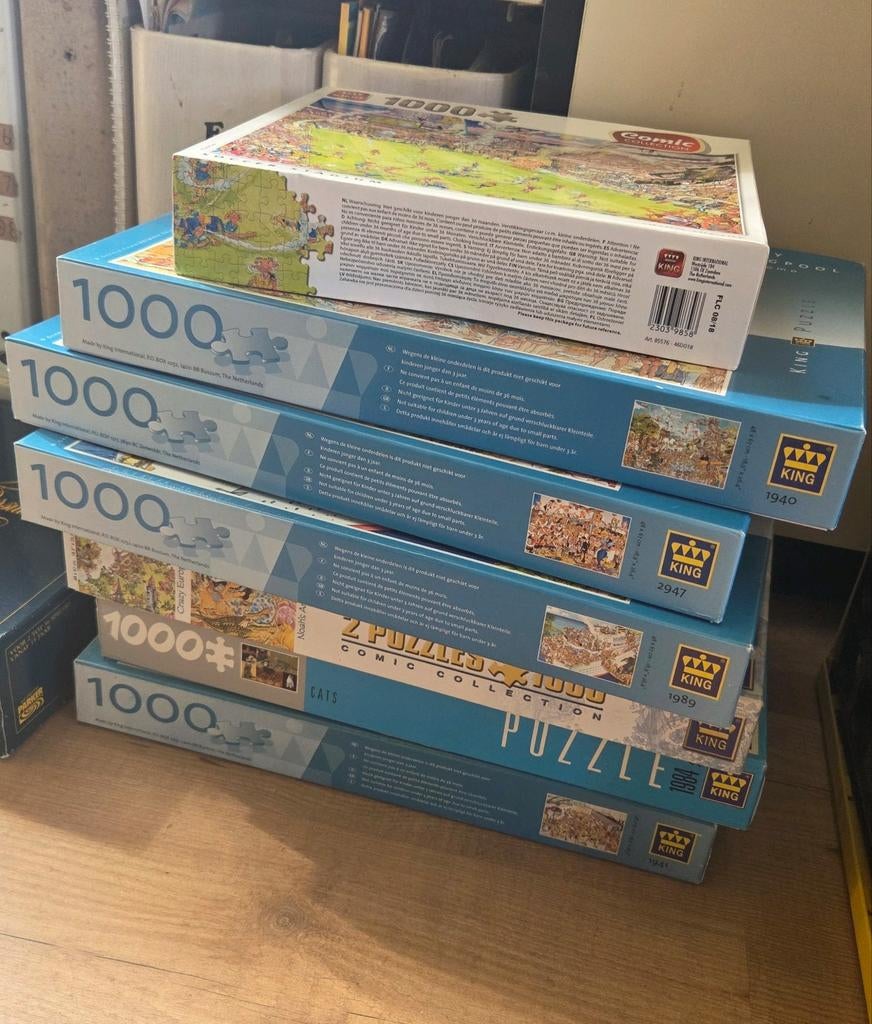 Legpuzzels van King, Ophalen, 500 t/m 1500 stukjes, Gebruikt, Legpuzzel