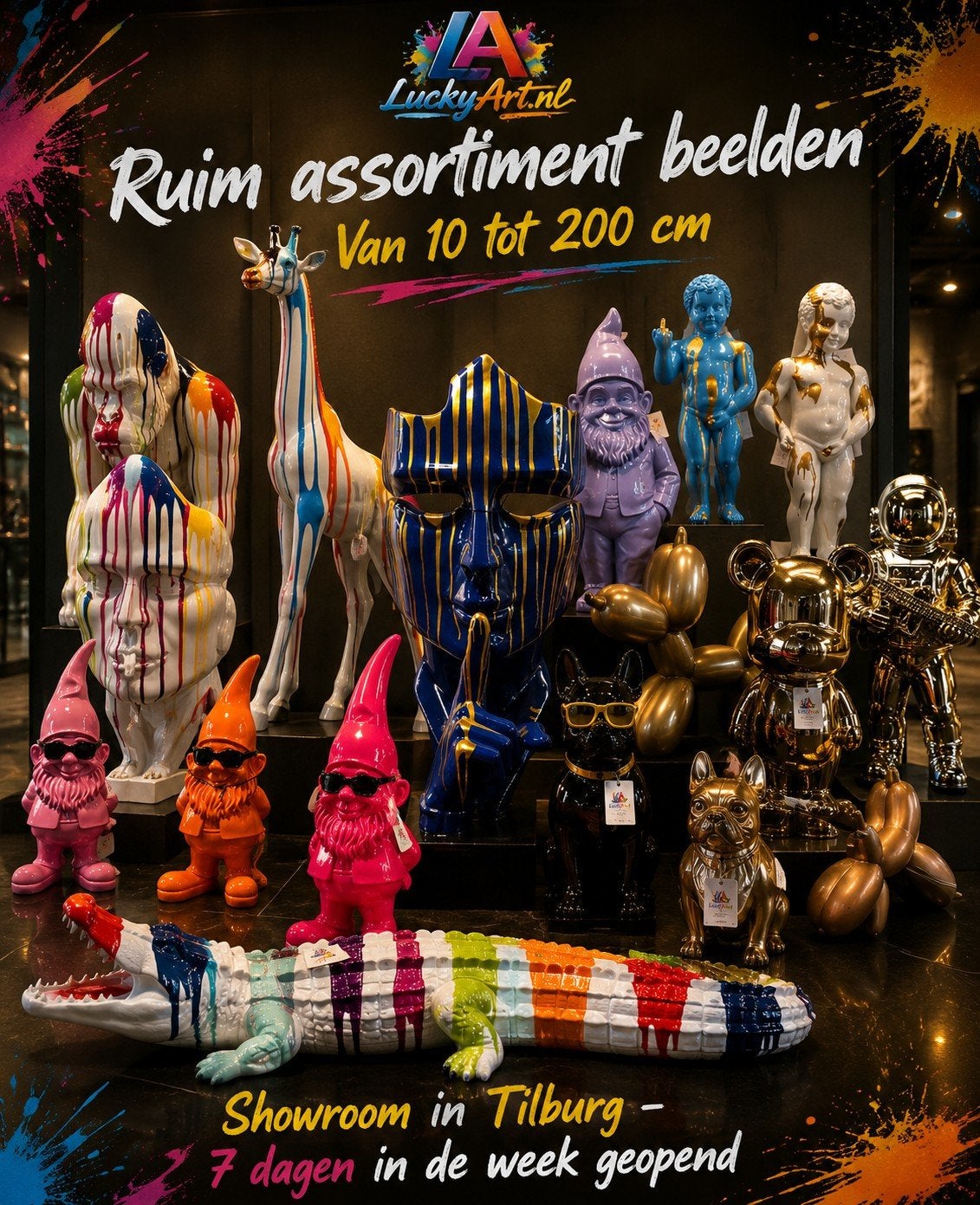 Polyester Beeld - Eyecatcher voor Binnen of Buiten, Antiek en Kunst, Ophalen